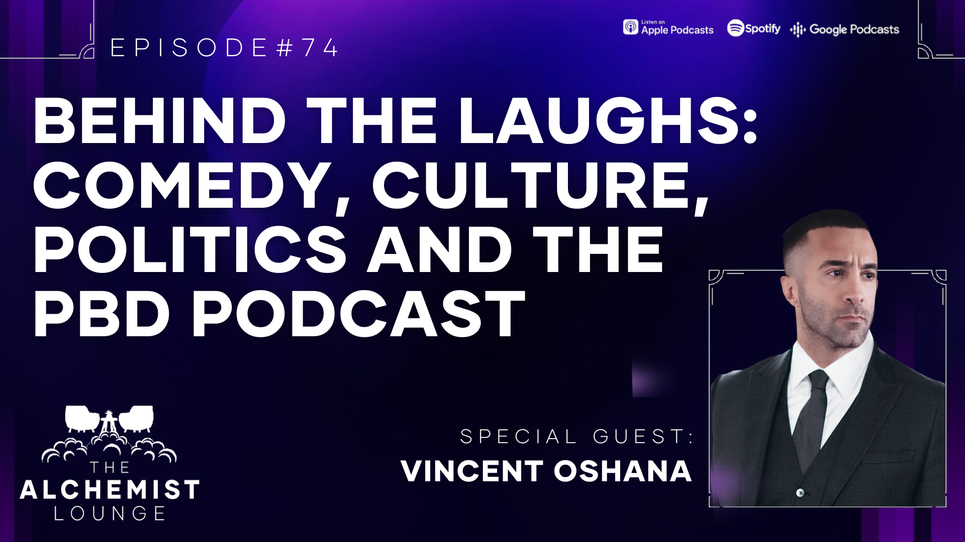 Vhinny Oshana with Alex Atwood on his podcast at The Alchemist Lounge